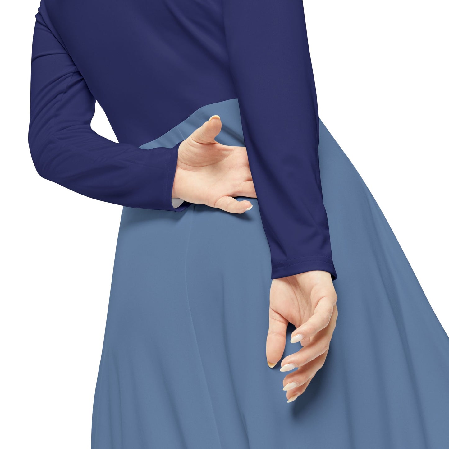 Monochrome Blue Dress