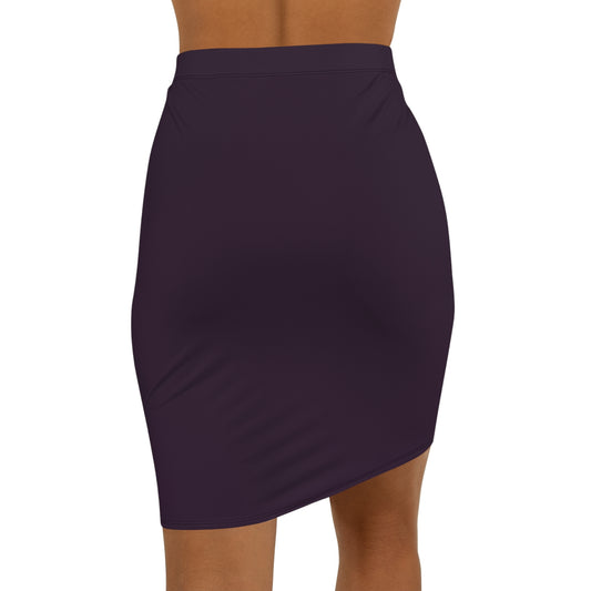 Dark Plum Pencil Skirt