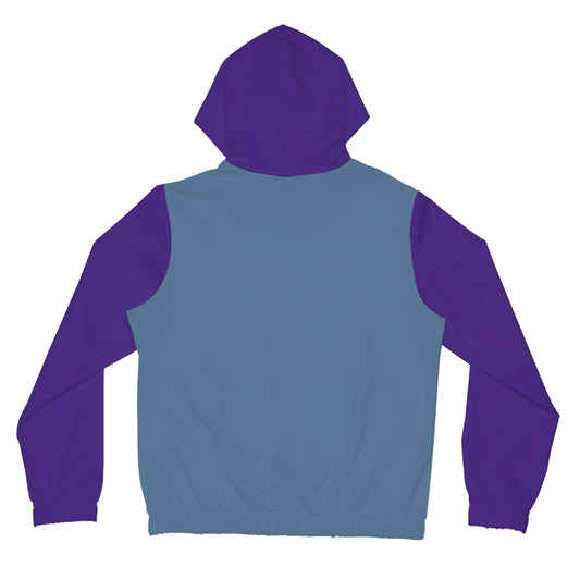 Mustard Yellow, Dusty Pastel Blue & Purple Zip Hoodie