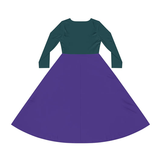 Turquoise & Purple Dress