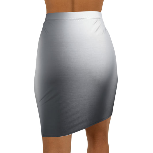 Metallic Print Pencil Skirt