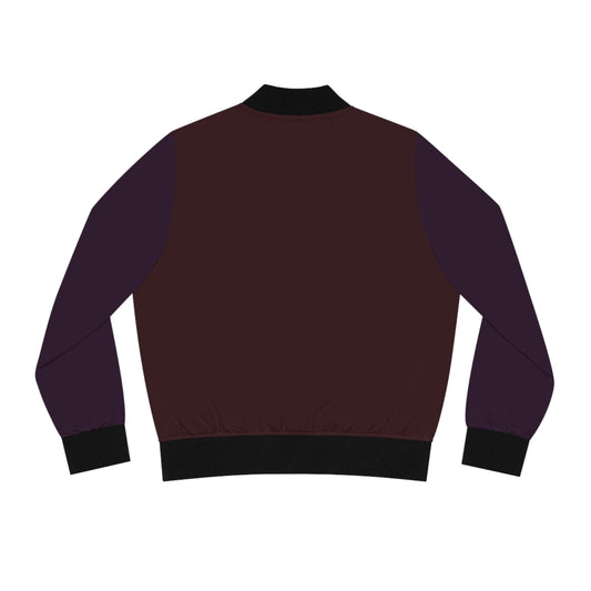 Dark Maroon & Dark Plum Bomber Jacket