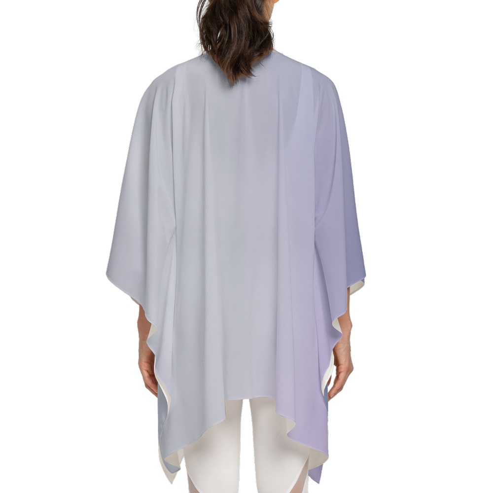 Misty Gradient Print Silky Wrap