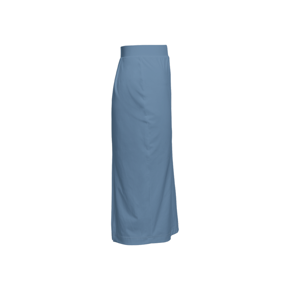 Dusty Pastel Blue Back Split Pencil Skirt (Heavy Knit)