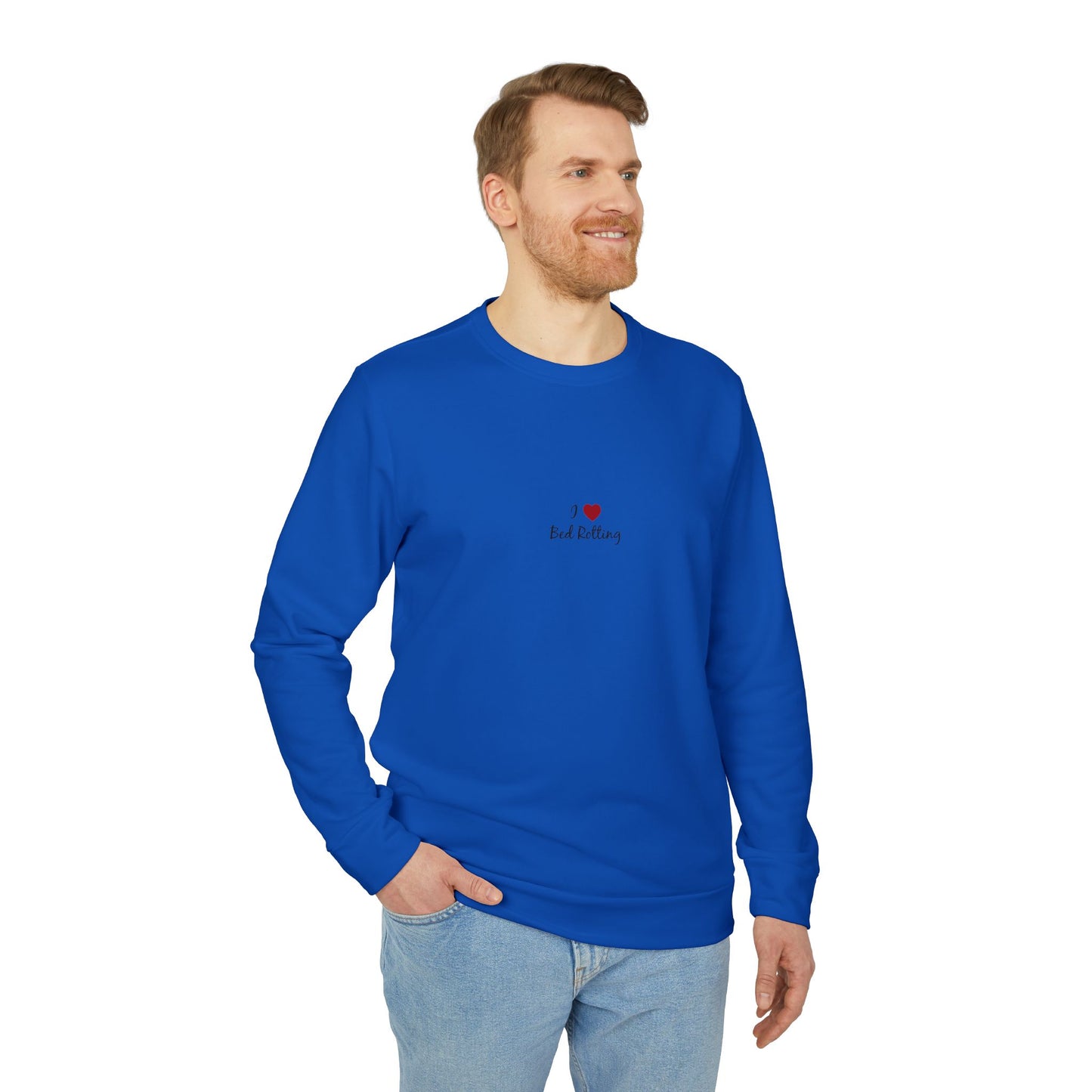 Adidas I <3 Bed Rotting  Unisex Fleece Crewneck Sweatshirt