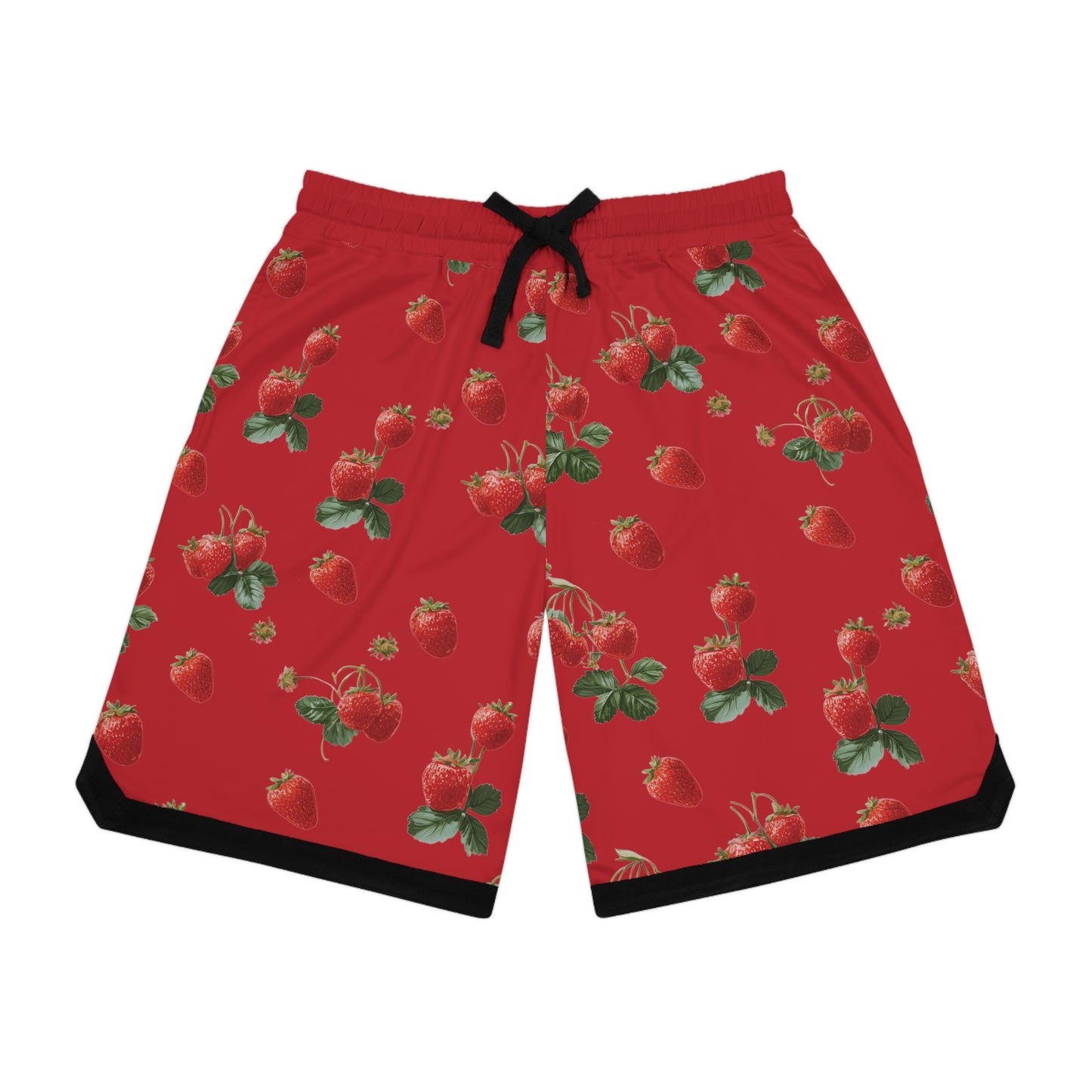 Strawberry Print Basketball Shorts