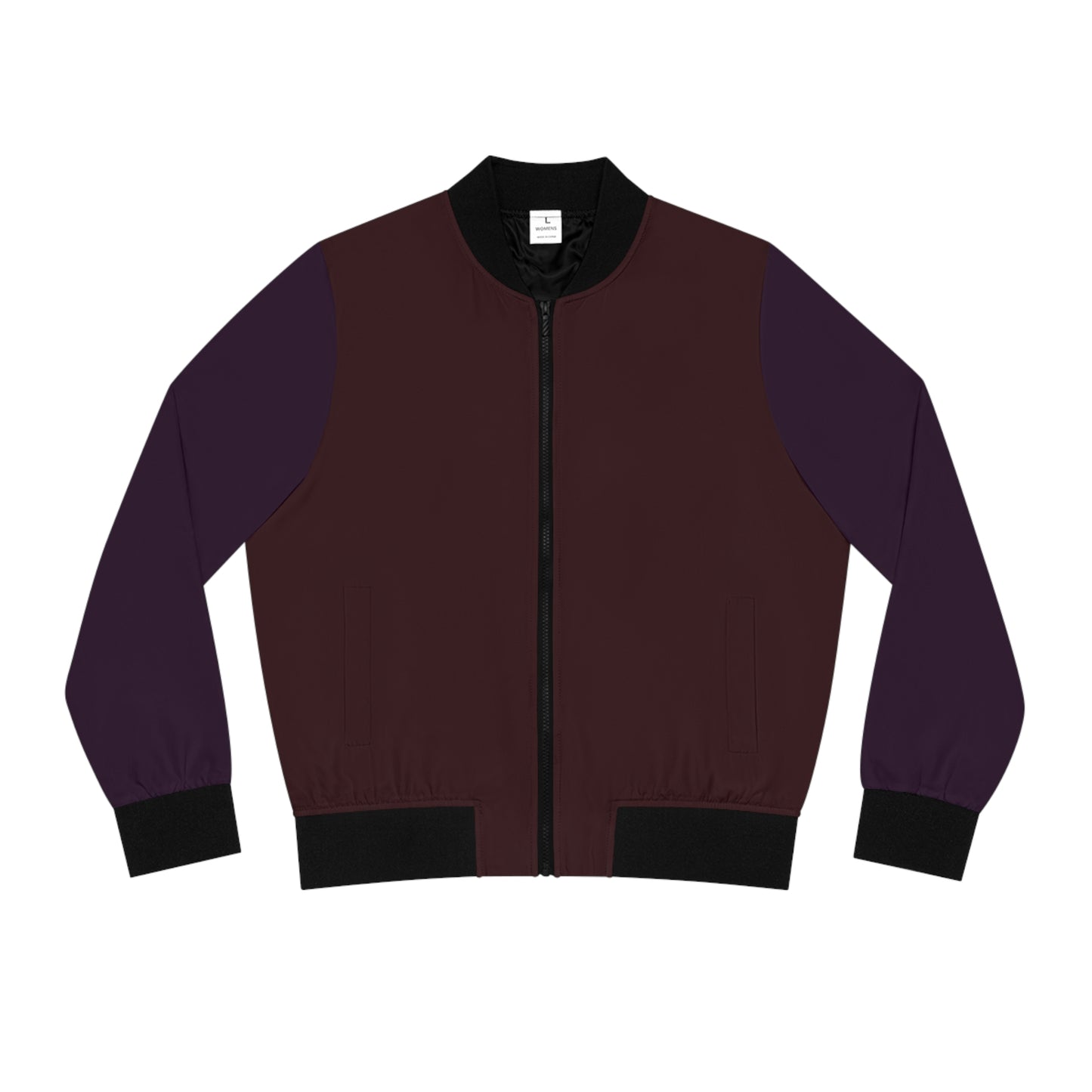 Dark Maroon & Dark Plum Bomber Jacket
