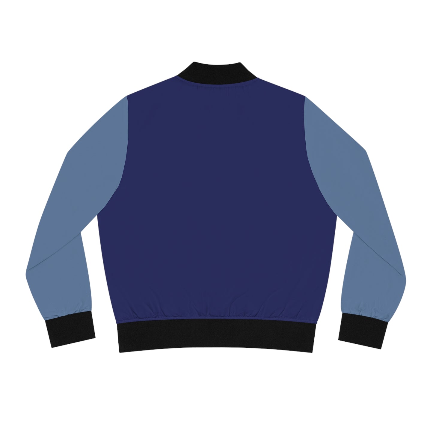 Monochrome Blue Bomber Jacket