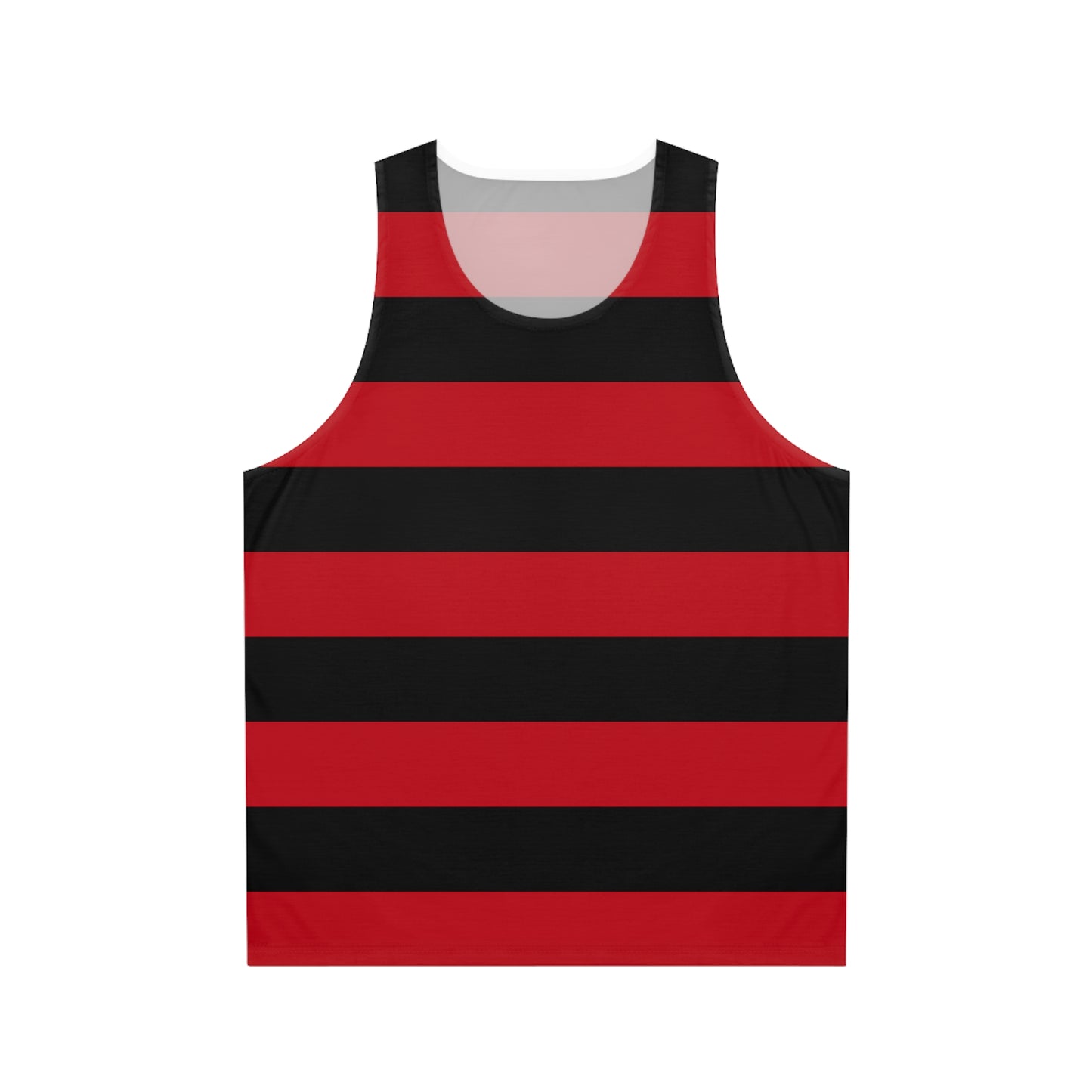 Red & Black Striped Tank Top