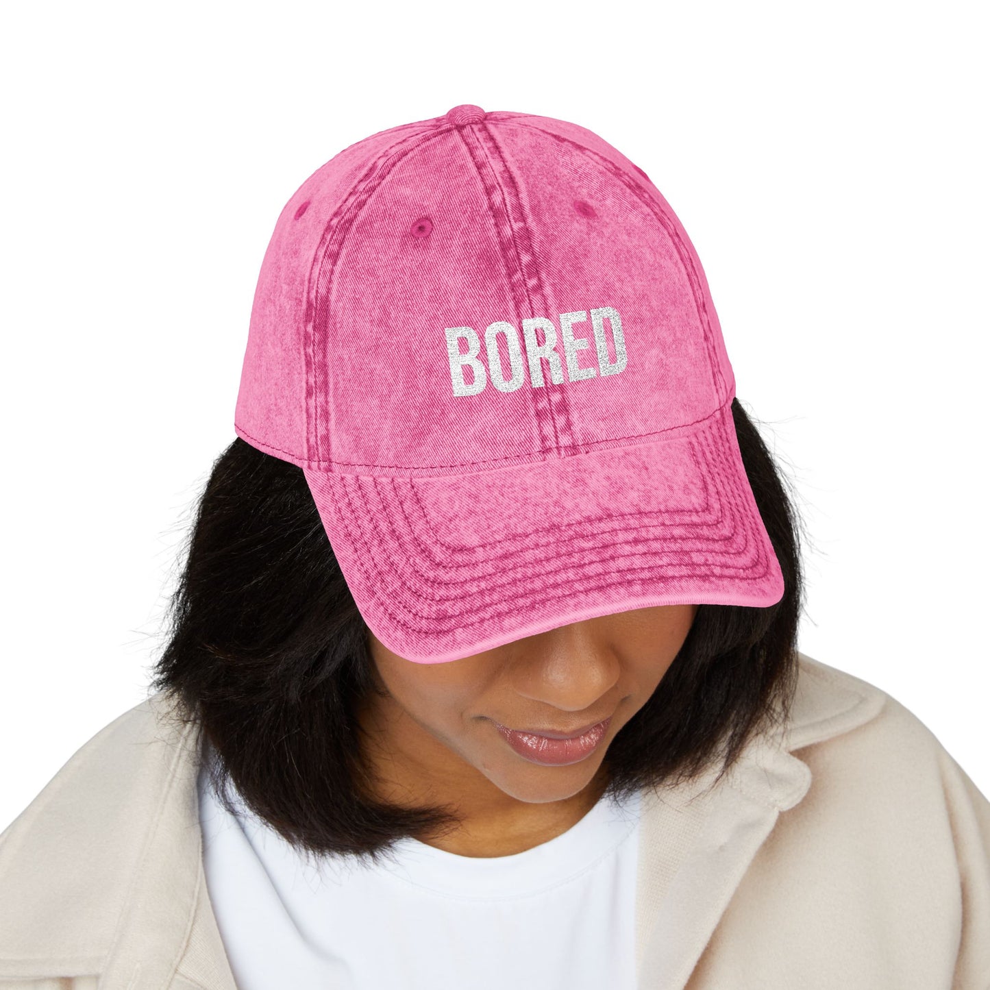'BORED' Embroidered Dad Cap