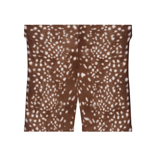 Deer Print Biker Shorts