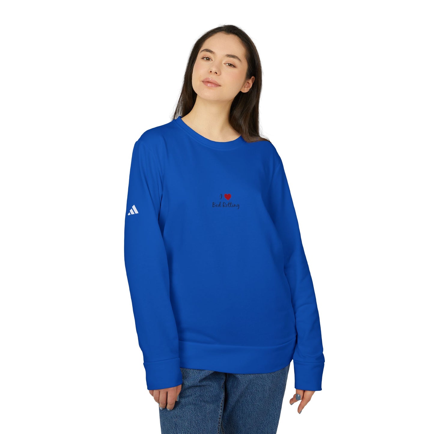 Adidas I <3 Bed Rotting  Unisex Fleece Crewneck Sweatshirt