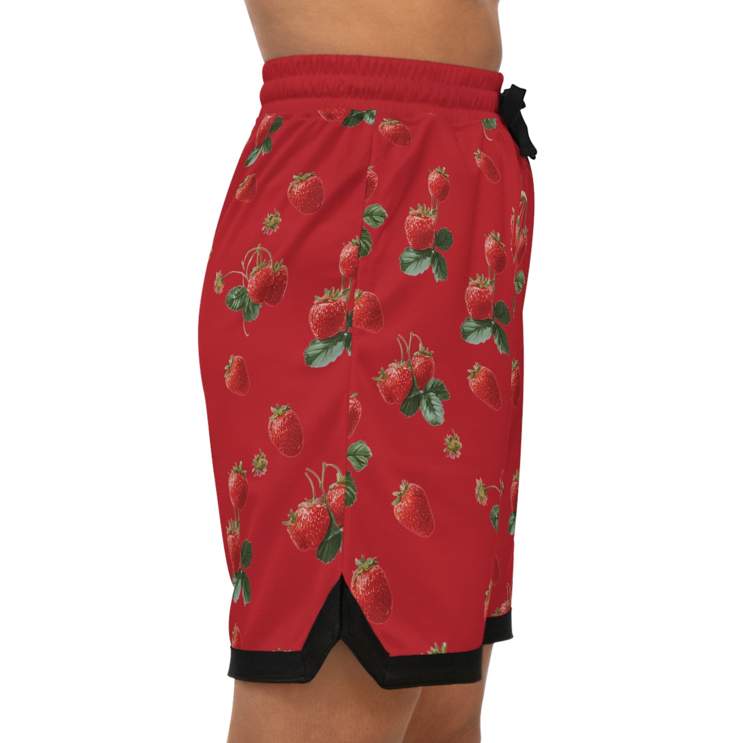 Strawberry Print Basketball Shorts