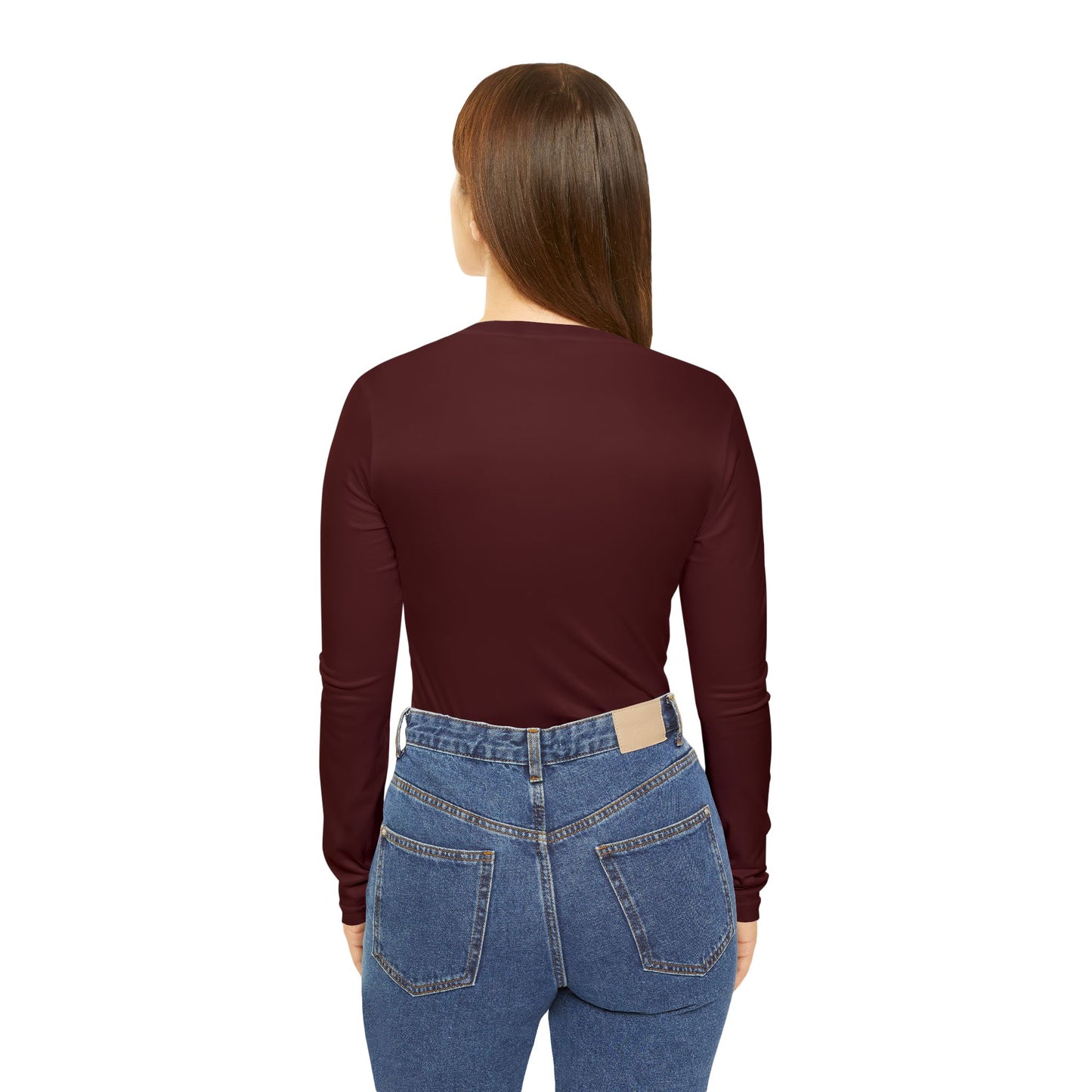Dark Maroon V-Neck Top