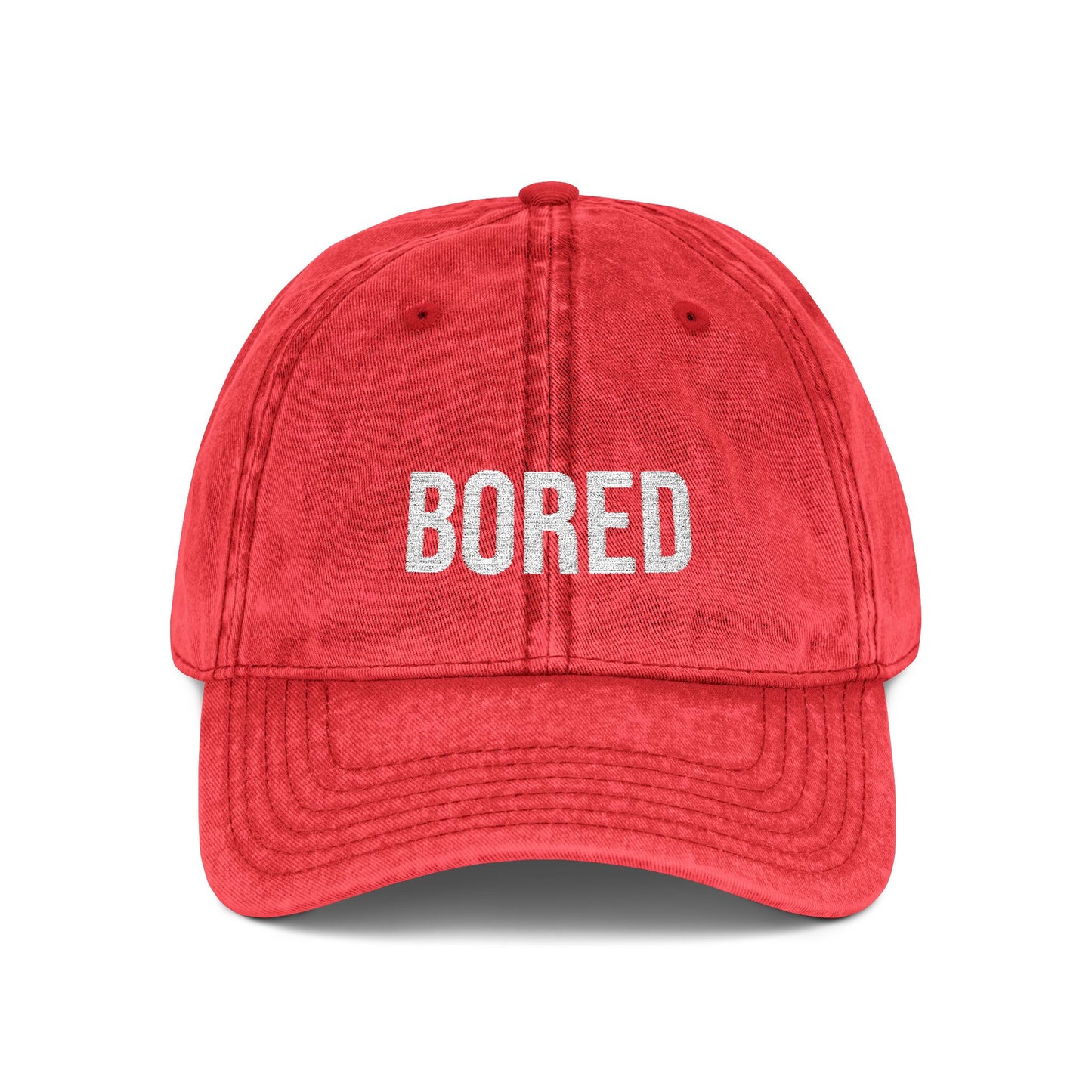 'BORED' Embroidered Dad Cap