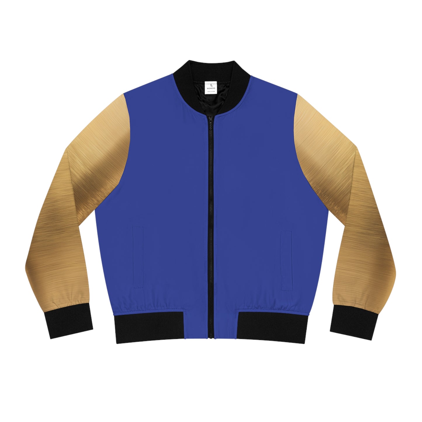 Blue & Gold Bomber Jacket