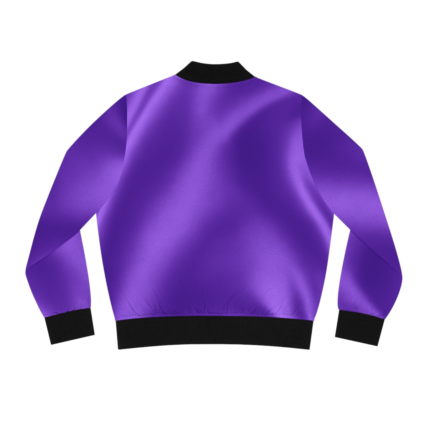 Lilac Silk Print Bomber Jacket