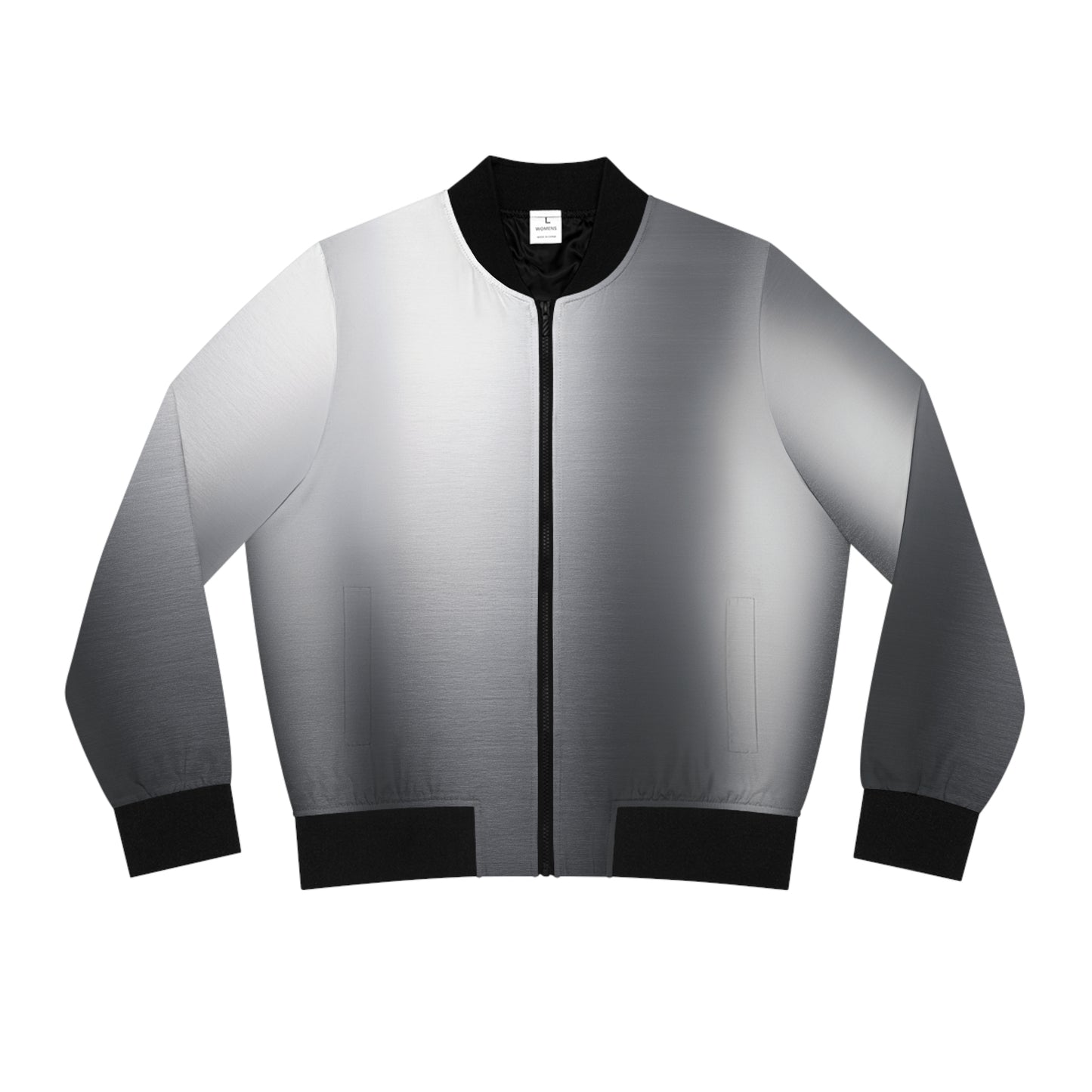 Metallic Print Bomber Jacket