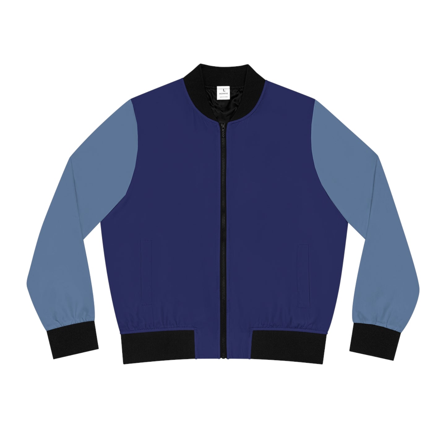 Monochrome Blue Bomber Jacket