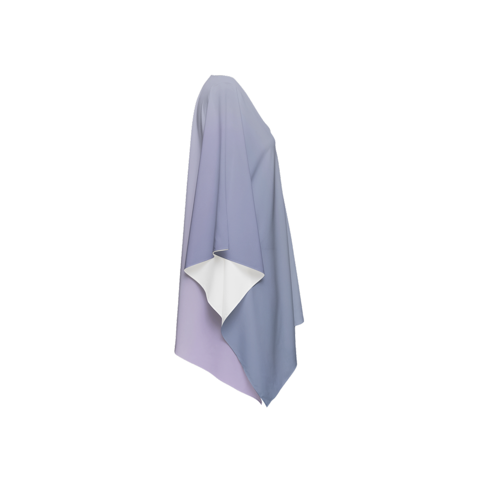 Misty Gradient Print Silky Wrap