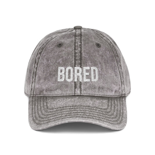 'BORED' Embroidered Dad Cap