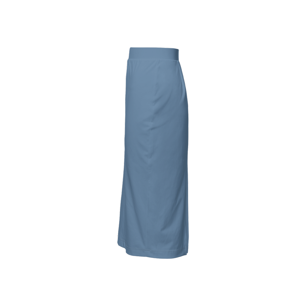 Dusty Pastel Blue Back Split Pencil Skirt (Heavy Knit)
