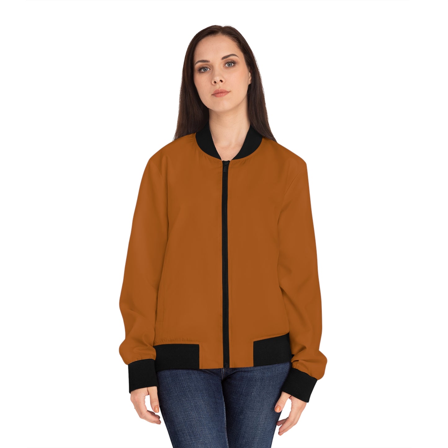 Camel Brown Bomber Jacket