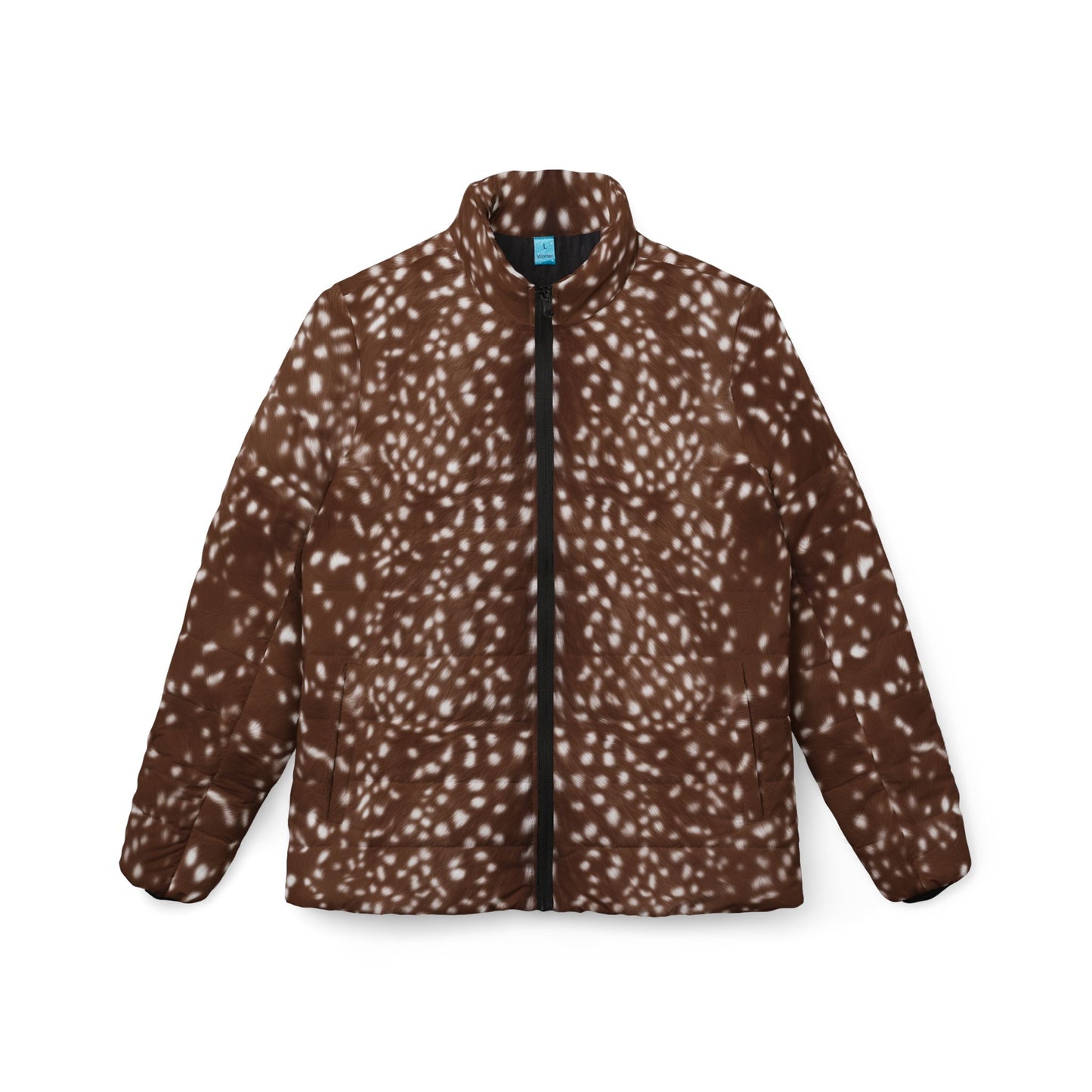 Deer Print Puffer Jacket
