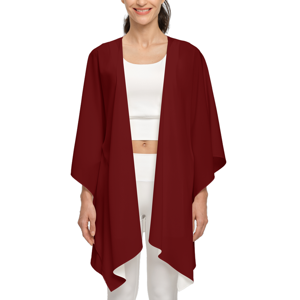 Dark Red Silky Wrap