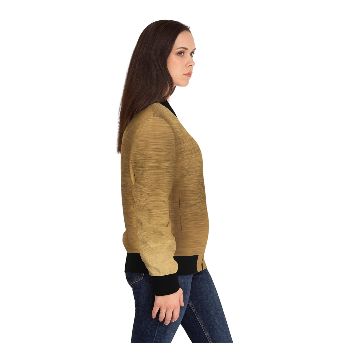 Gold Bomber Jacket