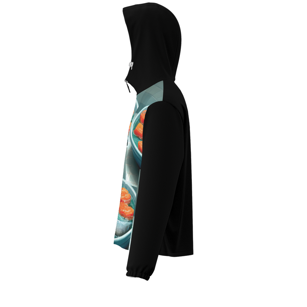'Cat Bathes in Sushi' Lightweight Windbreaker (Water Resistant)