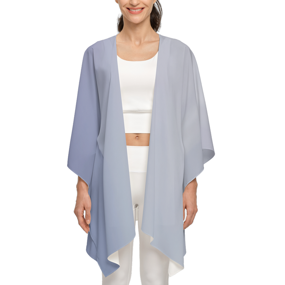 Misty Gradient Print Silky Wrap