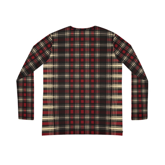 Plaid Print V-Neck Top