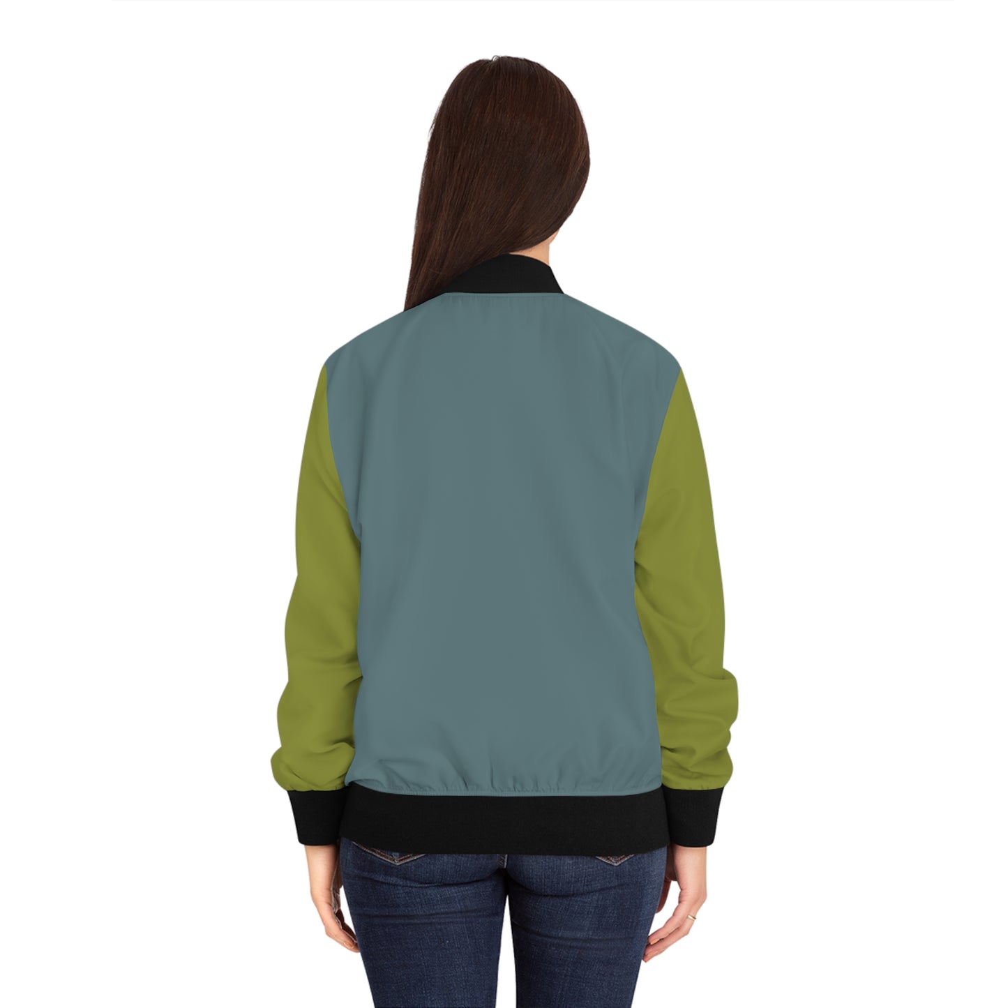 Sage & Lime Green Women's Bomber Jacket
