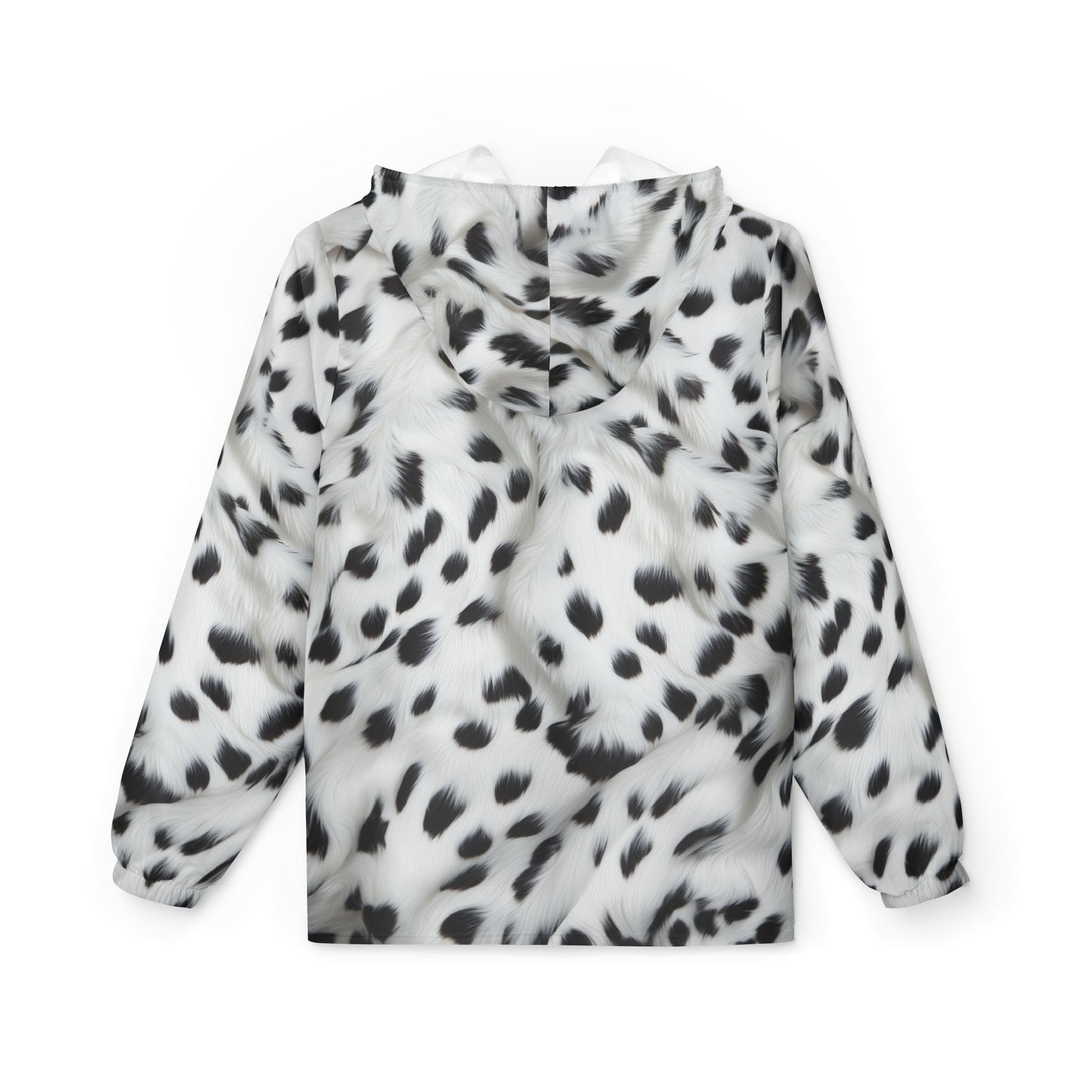 Dalmatian Print Windbreaker Jacket