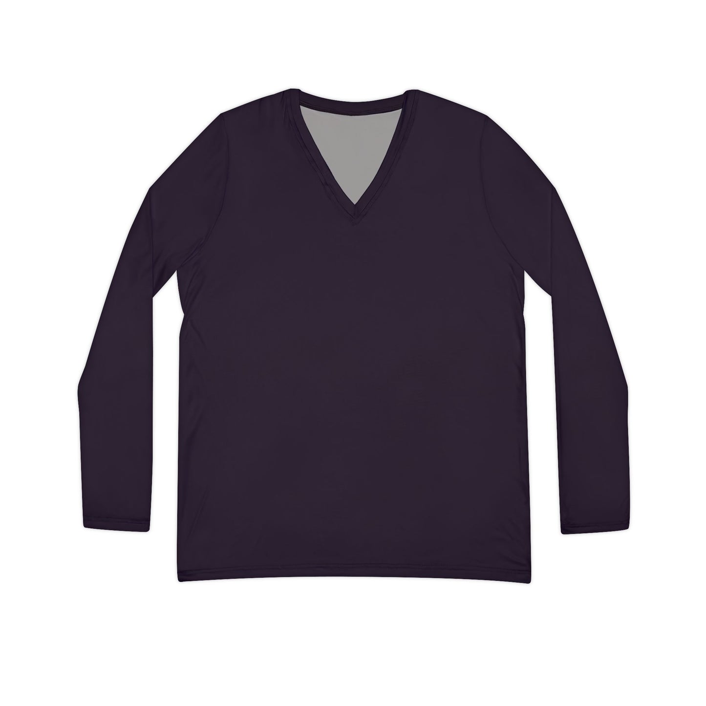 Dark Purple V-Neck Top