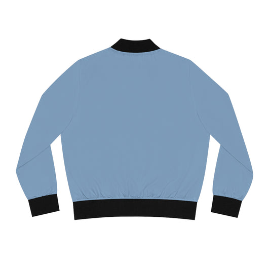 Dusty Pastel Blue Bomber Jacket
