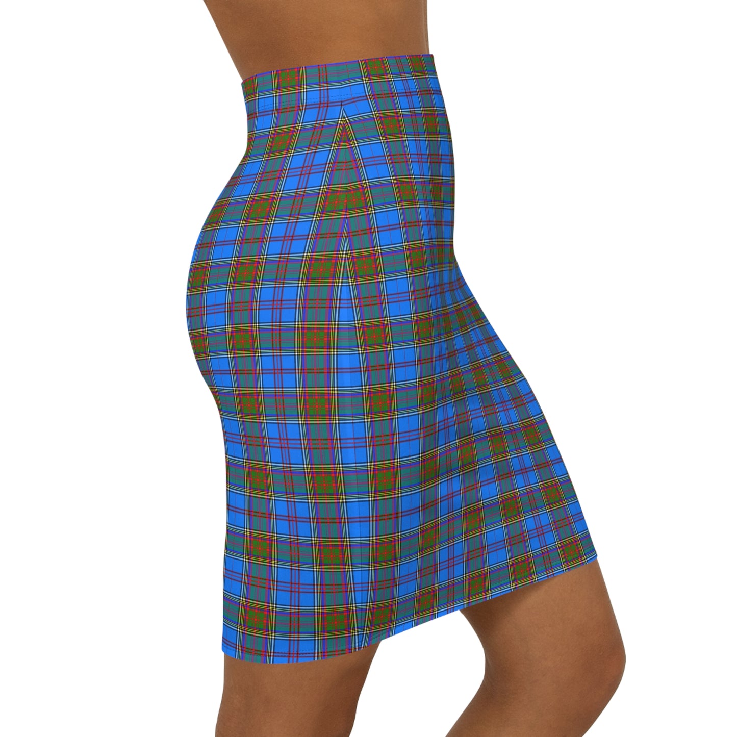 Tartan Print Pencil Skirt