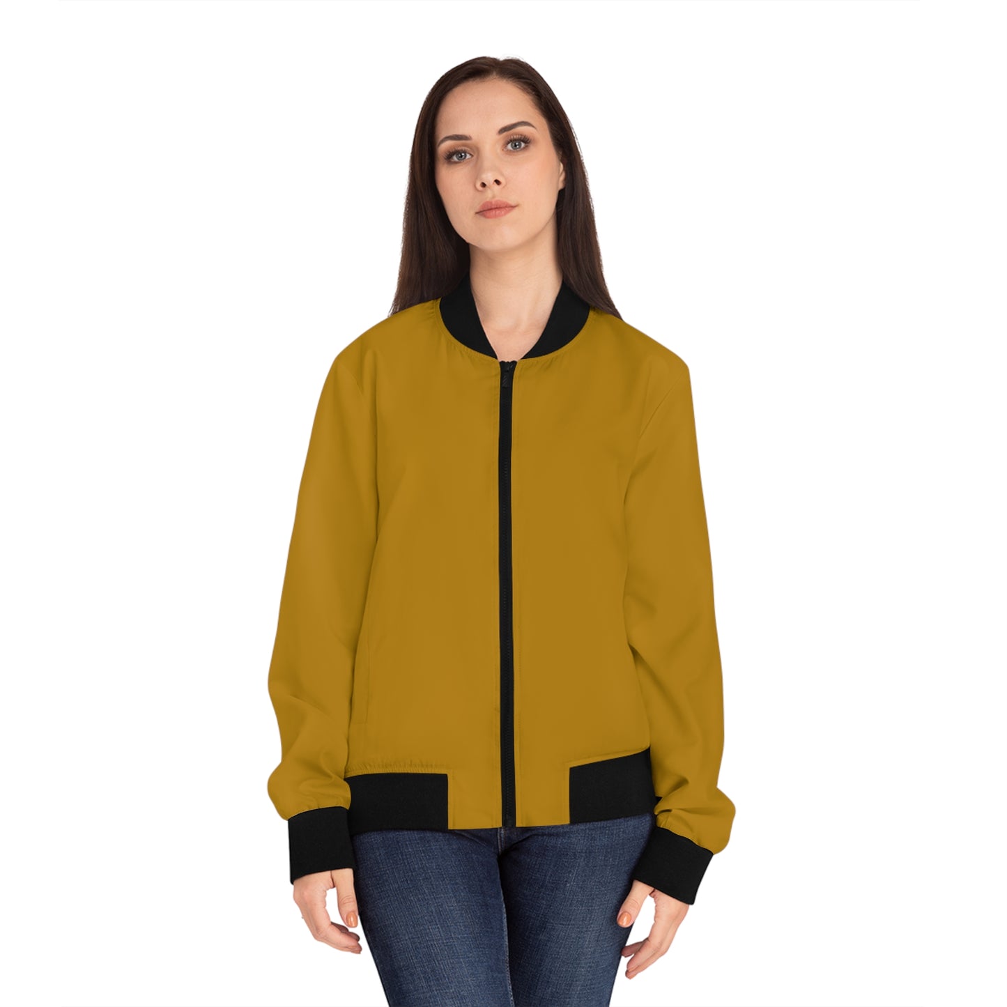 Mustard Yellow Bomber Jacket