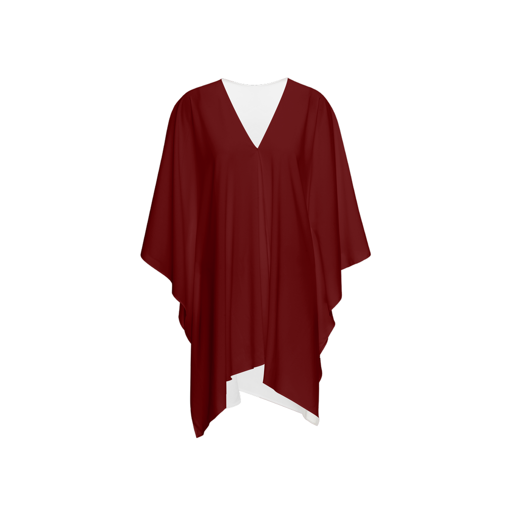 Dark Red Silky Wrap