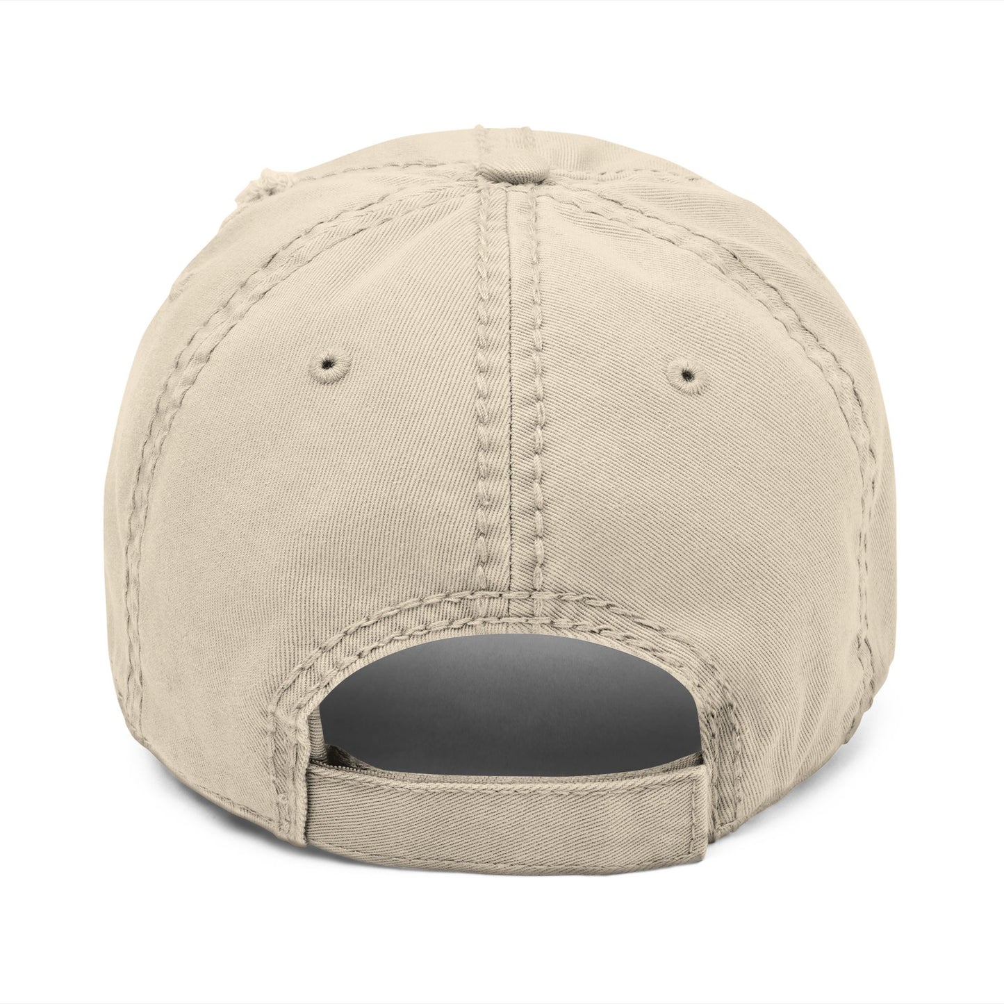 'Stupid Ideas Hat' Embroidered Distressed Vintage Dad Cap