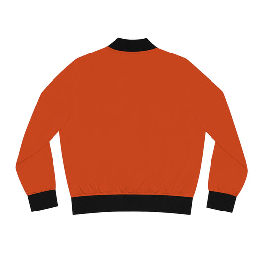 Burnt Orange Bomber Jacket