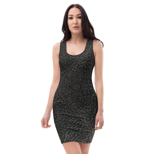Leather Print Bodycon dress