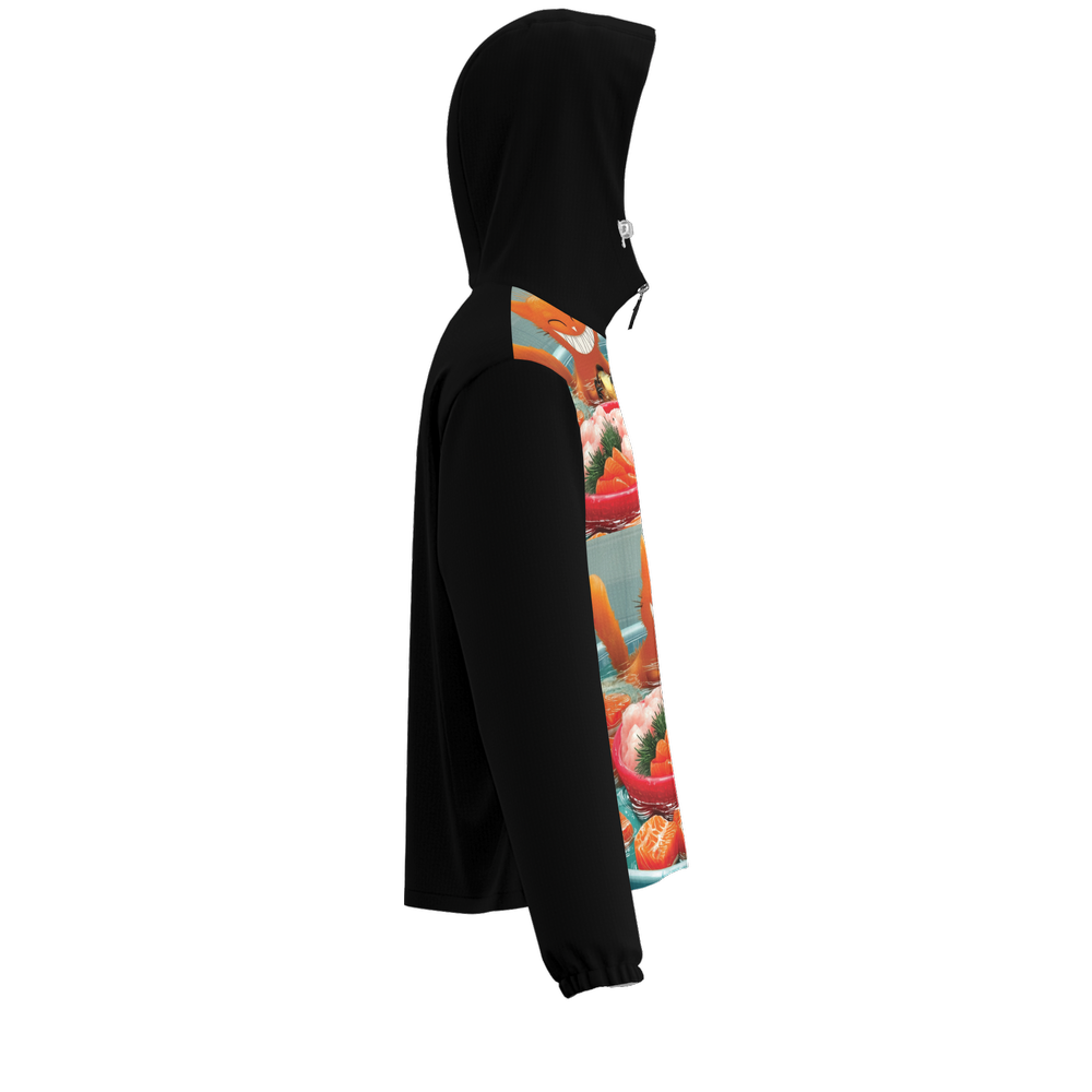 'Cat Bathes in Sushi' Lightweight Windbreaker (Water Resistant)