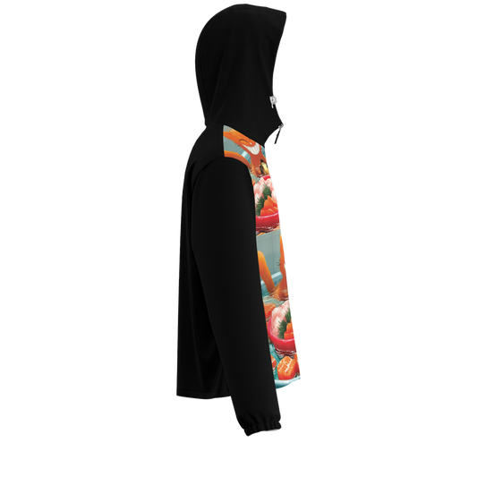 'Cat Bathes in Sushi' Lightweight Windbreaker (Water Resistant)