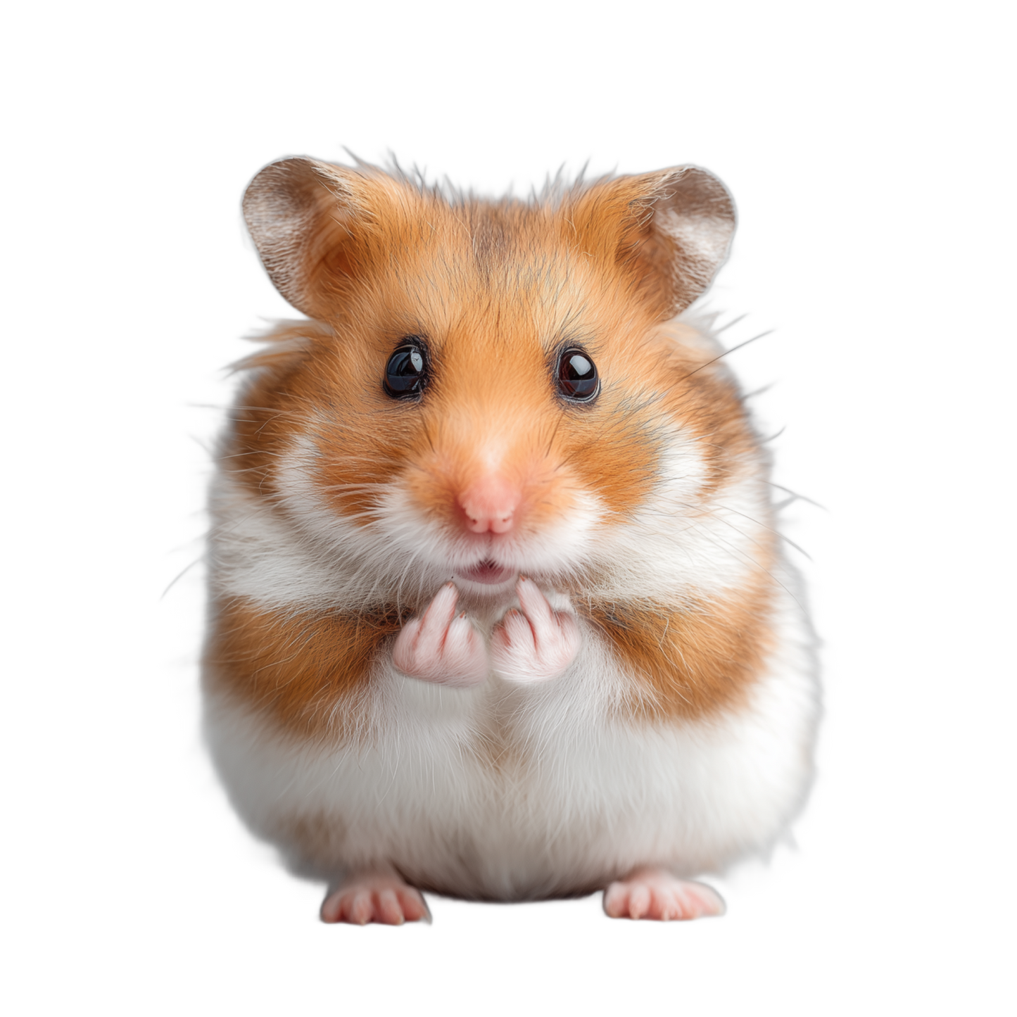 Cute Friendly Hamster Print T-shirt