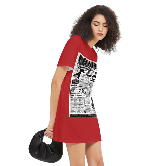 Vintage Ad Print T-Shirt Dress (Heavyweight)
