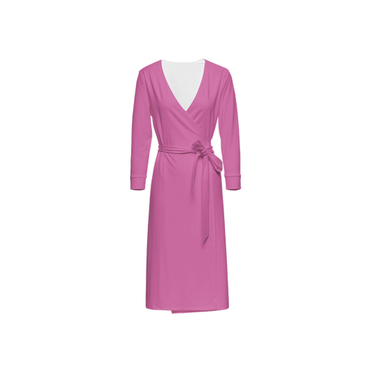 Strawberry Lollipop Pink Wrap Dress